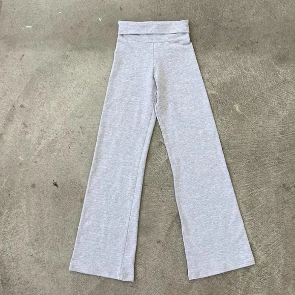 LOS ANGELES APPAREL GARMENT DYE YOGA LEGGING XS HEATHER GRAY - Picture 3 of 5